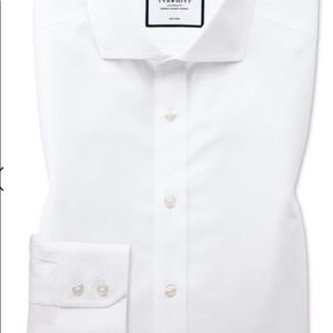 Charles Tyrwhitt slim fit white cutaway shirt